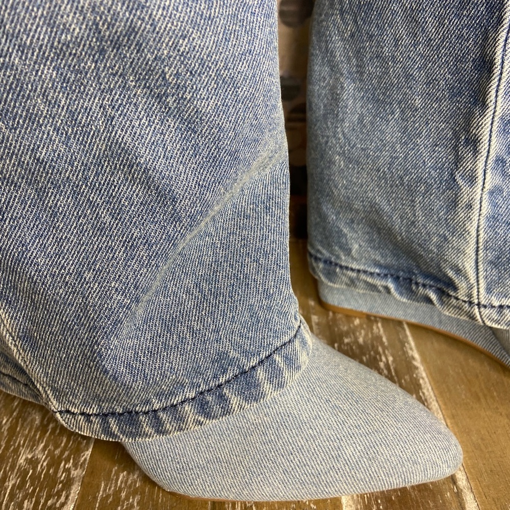 Steve Madden Blue Denim Heeled Boots